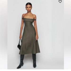 NOT FOR  SALE Reformation Stratford check midi dress size
NWT